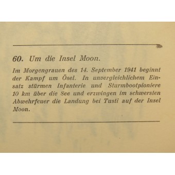 Slaget om Island Moon. Konstverk på framsidan av Kurt Krone. Espenlaub militaria